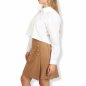 Preview: Elegant 2-in-1 Skirt Made of Virgin Wool in Camel